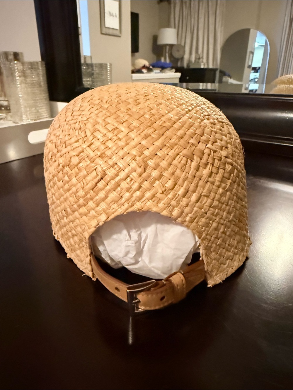 Prada raffia baseball hat size medium worn once like new - Picture 4 of 8